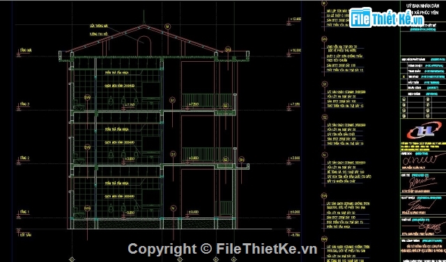 Trường học 3 tầng,Trường học 3 tầng 18 phòng,Trường tiểu học 3 tầng,Trường học 3 tầng 10.8x71.4m,bản vẽ trường tiểu học